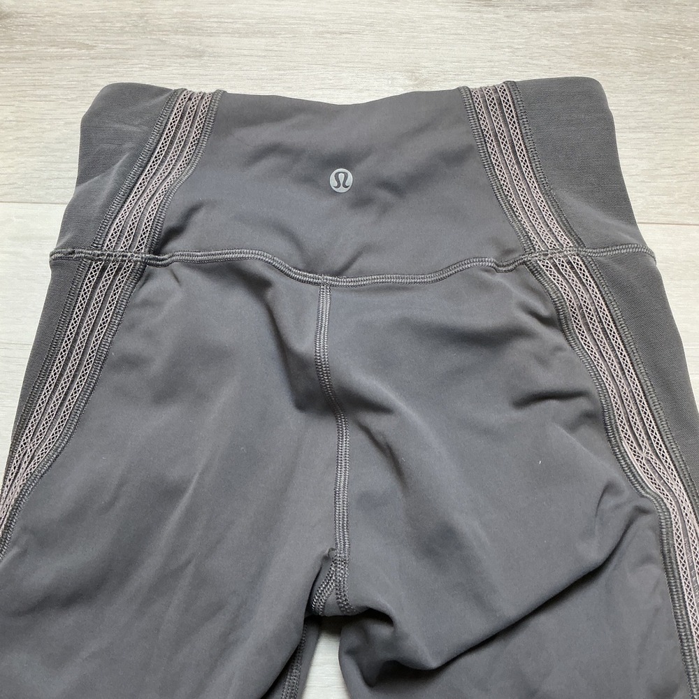 Lululemon Reveal Tight Zen Expression Dark Gray Size 4 New Without Tags - Picture 4 of 5